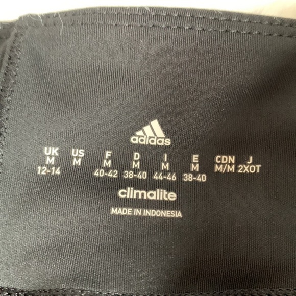 Adidas Climalite Black Cropped Athletic Leggings - Picture 9 of 10